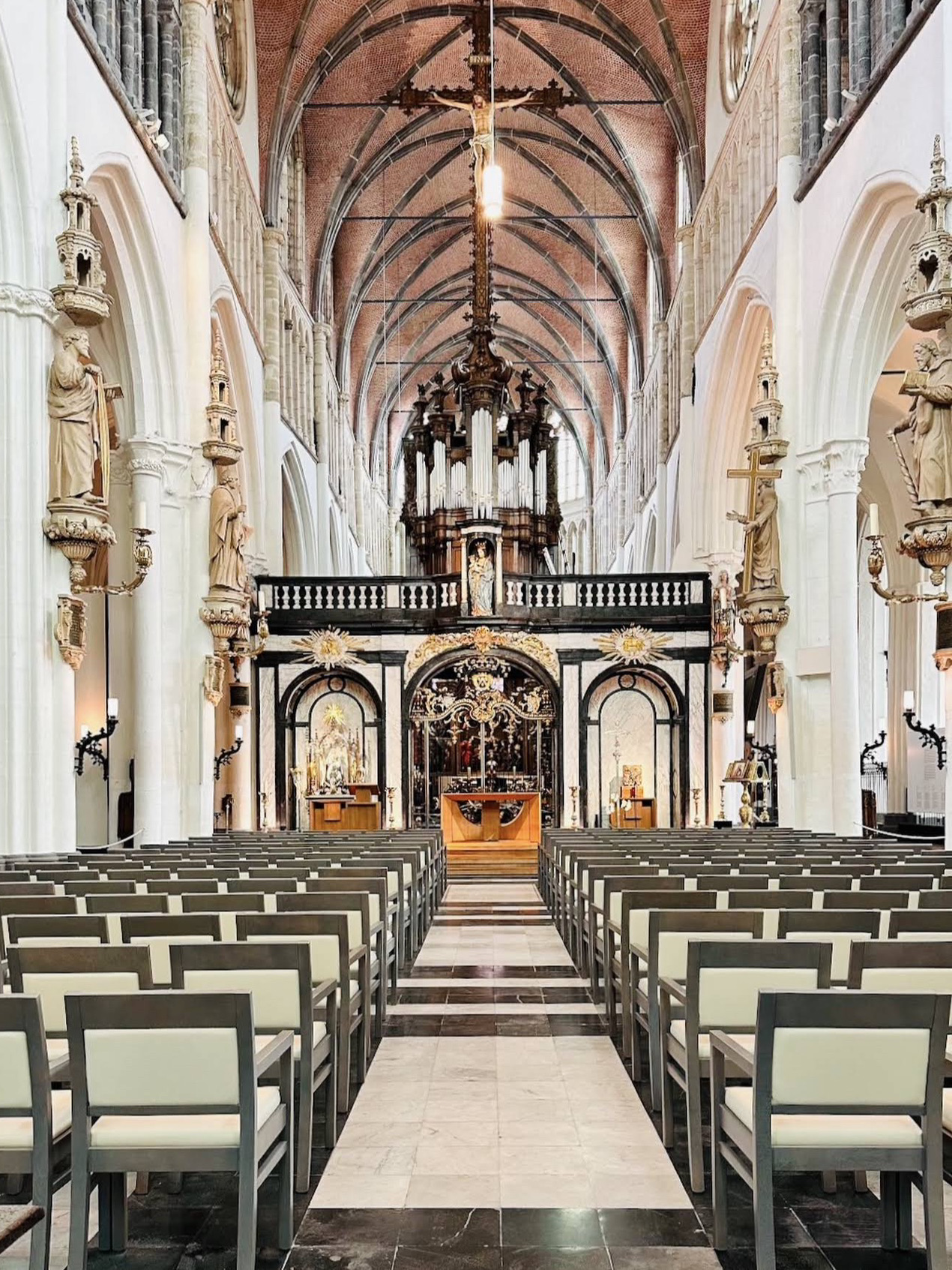 The Tower of the "Church of Our Lady" is the Tallest in Bruges.