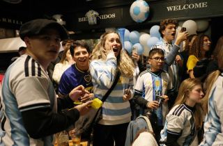 Football Fan Culture Quarter Final Fans gathering in Buenos Aires 🇦🇷⚽🔥