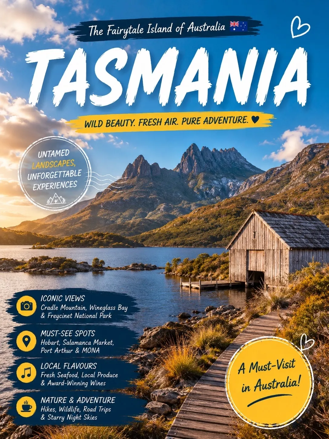🏔️ Tasmania, Australia 🇦🇺 | Where Wild Nature Meets the Sea✨