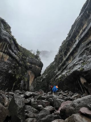 Hiking into the Gorge Beneath the Giant Walls of the Drakensberg: Tugela Gorge Hike.
