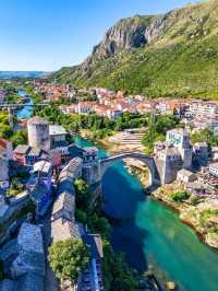 🌉 Where the Bridge Holds History – Mostar, Bosnia and Herzegovina