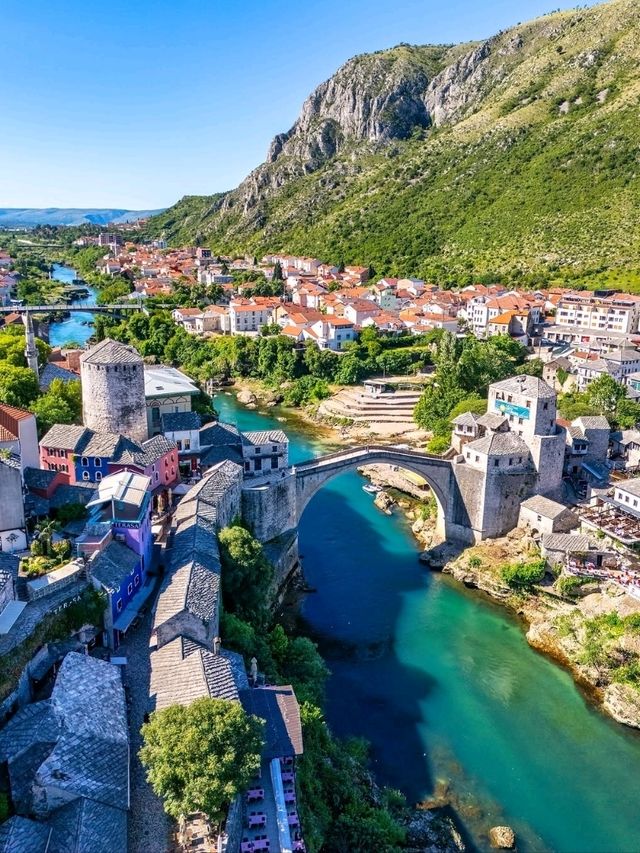 🌉 Where the Bridge Holds History – Mostar, Bosnia and Herzegovina