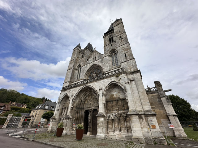 Beautiful gothic church in Normandy 
