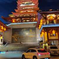 DAYTIME AND NIGHT PANORAMIC VIEW OF YUEWANG TOWER