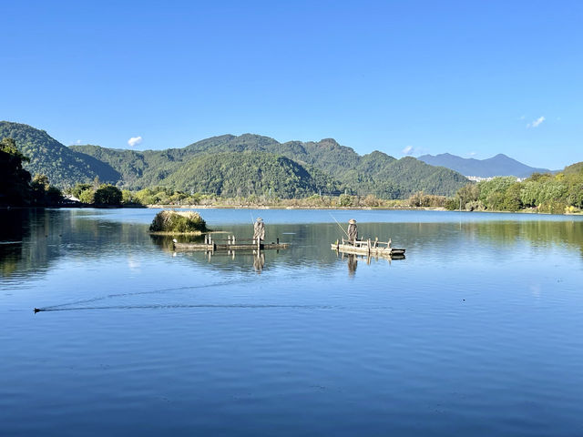 水天一色，恬靜安祥～和順古鎮野鴨湖
