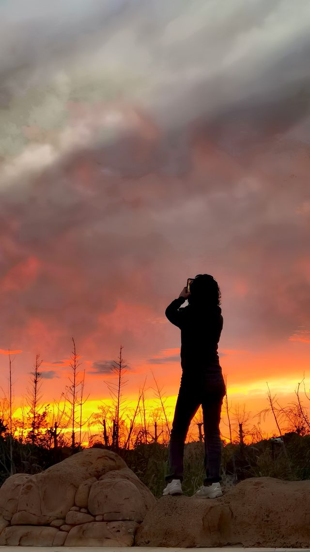 晚霞火烧雲-奉賢前昇希爾頓