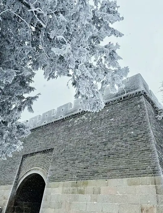 北京の雪景色｜八達嶺の長城の雪景色