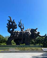打卡最牛的公園，看地球上最大的牛雕塑！！