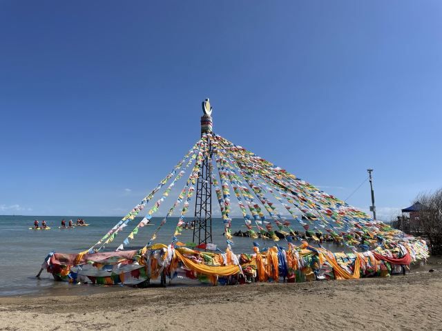 青海湖-高原上的一顆明珠。