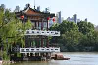 天津夏日賞荷好去處—天津水上公園。
