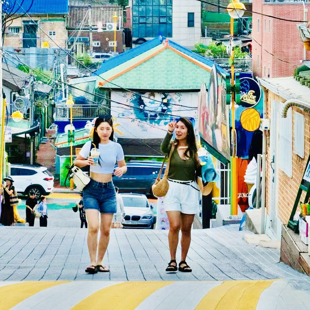 【首爾旅行】仁川壁畫村：簡樸夢想的生活氛圍，60多個電影取景地之一。適合靜心漫步