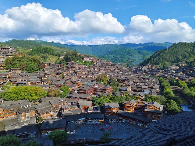 西江千戶苗寨已回，最值得的觀景位