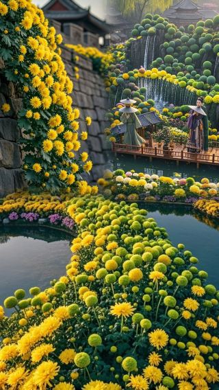 "Chrysanthemum Contest! Wansui Mountain unveils a 'Rivers and Lakes of Flowers,' this wave of autumn romance can't be hidden!"