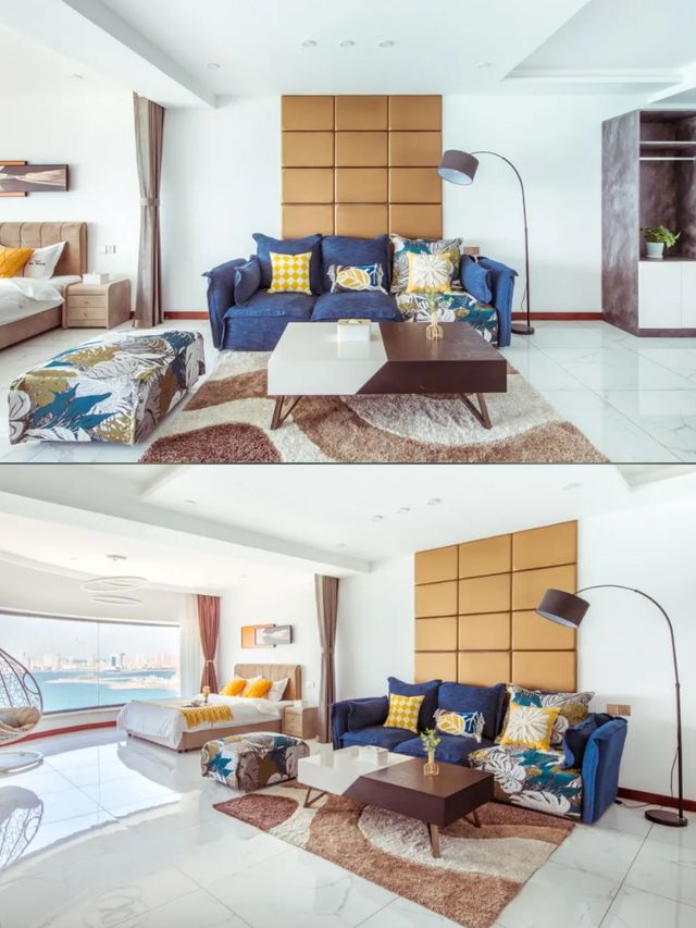 躺床上看日出青島這家海景公寓絕了！