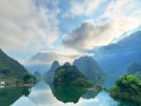 廣西百色浩坤湖|水墨仙境打卡攻略喀斯特地貌絕了!