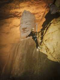 Hanging high in Chongqing at Tianyan Cave