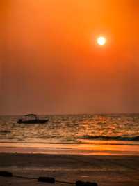 北海絕美日落觀賞地!石螺口海灘的晚霞浪漫哭了