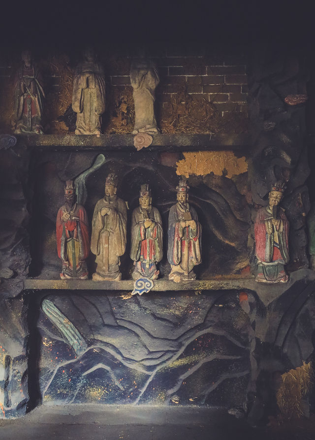 首次曝光，99%的人沒見過—明代道教全堂塑像