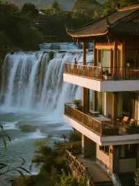 初冬貴州遛娃24℃避寒秘境，瀑布懸崖民宿親子遊