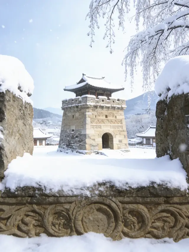 雪_烽火台明洞_首爾