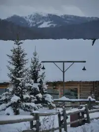 禾木的雪在發光|民宿把雪山鑲進了窗台