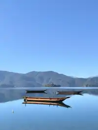 在瀘沽湖酒店看到晨霧！12.5實拍