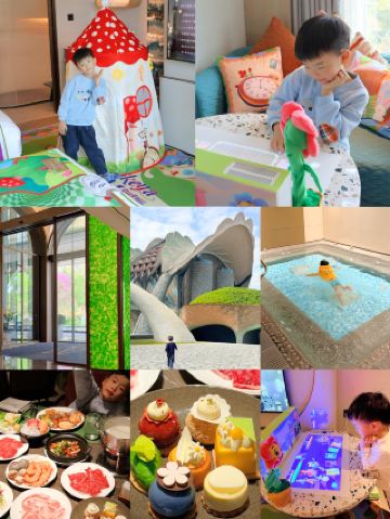 Luxury hotel in Shenzhen with art spaces for families with children, filled with heartwarming beauty
