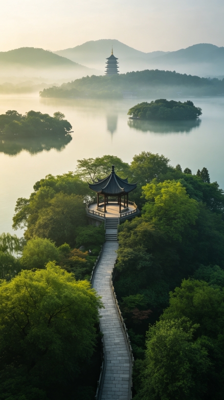 西湖には秘密の絶景スポットが隠されていて、あまり公開されていません