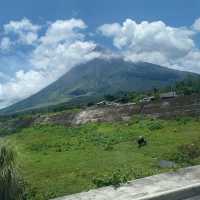 A beautiful view of mount mayon