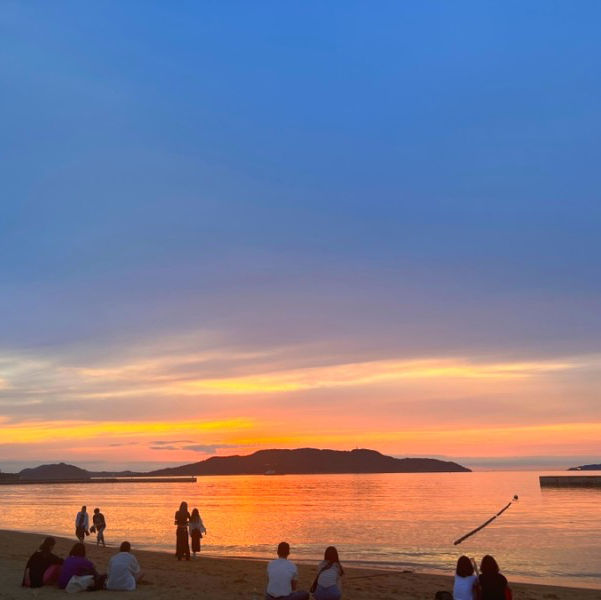 노을맛집 모모치해변 후쿠오카 여행 중 힐링하기 🌅