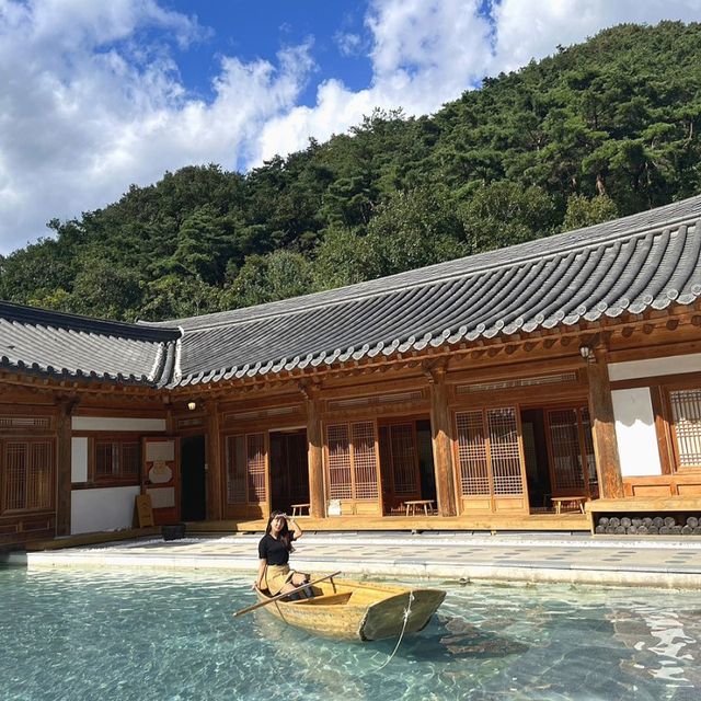 전주 한옥마을 근처 직접 보트탈 수 있는 “소양한옥티롤”