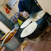 FRESHLY MADE CHAPATI FOR BREAKFAST!