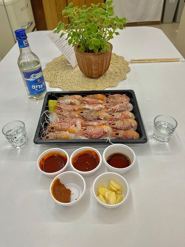 올레시장에 위치한 딱새우회 맛집 올레강민
