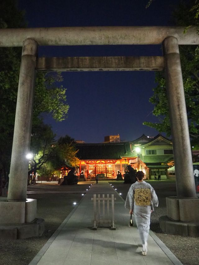 【東京(浅草)】夜の浅草は幻想的✨あまり人がうつらない写真スポットも！