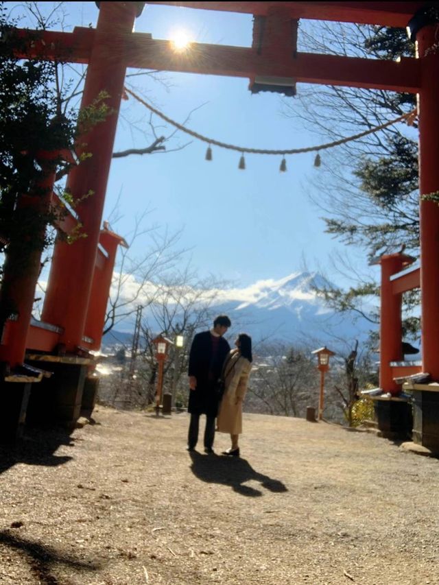 【新倉富士浅間神社】富士山が見える絶景神社で初詣☺️🗻⛩【山梨】