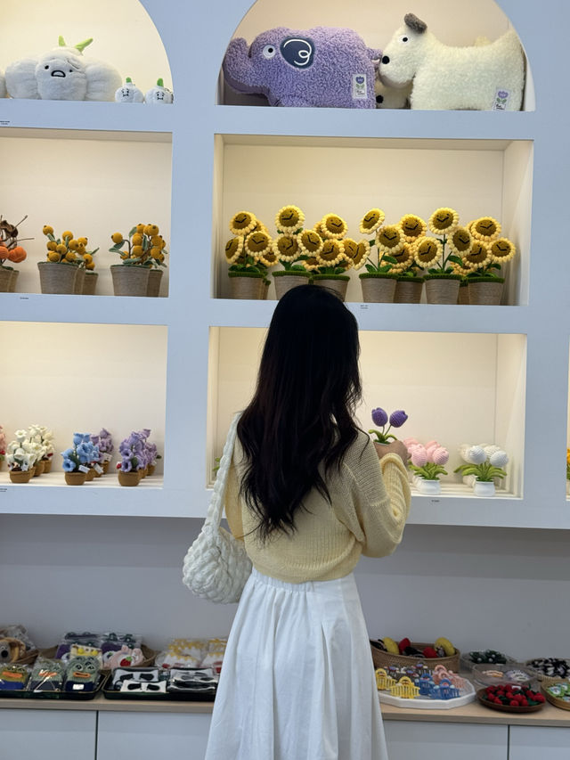 자제체작 뜨개실로 만든 소품이 가득했던곳! 