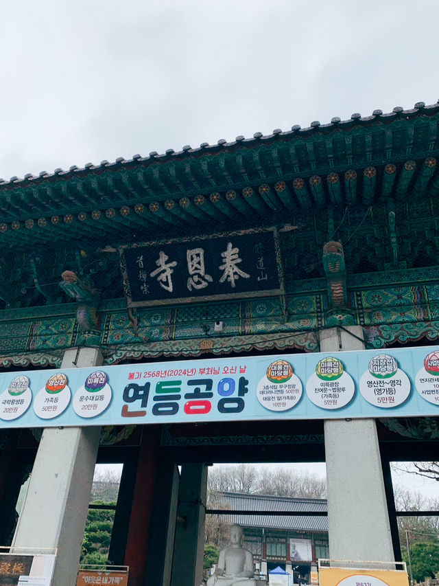 🇰🇷韓國首爾景點👣免費參觀的韓國古寺廟奉恩寺