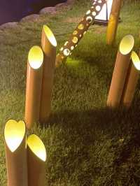 有名ホテルの庭園で絶景体験☺️✨高輪廿六夜✨竹あかり