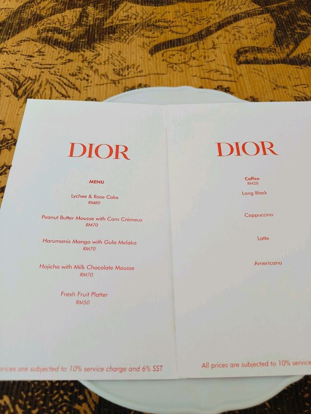 Dior's Pop-Up Cafe @ Pavilion KL