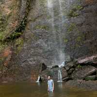 Fresh waterfall in summer season 