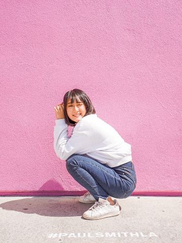 📍Paul Smith Pink Wall | Trip.com ロサンゼルス