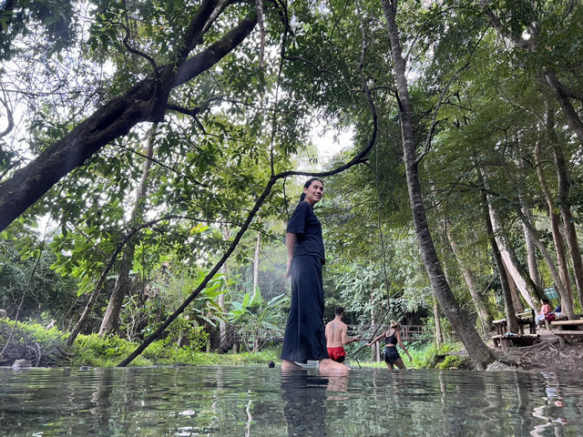แช่ออนเซ็นเมืองไทย ที่น้ำพุร้อนไทรงาม