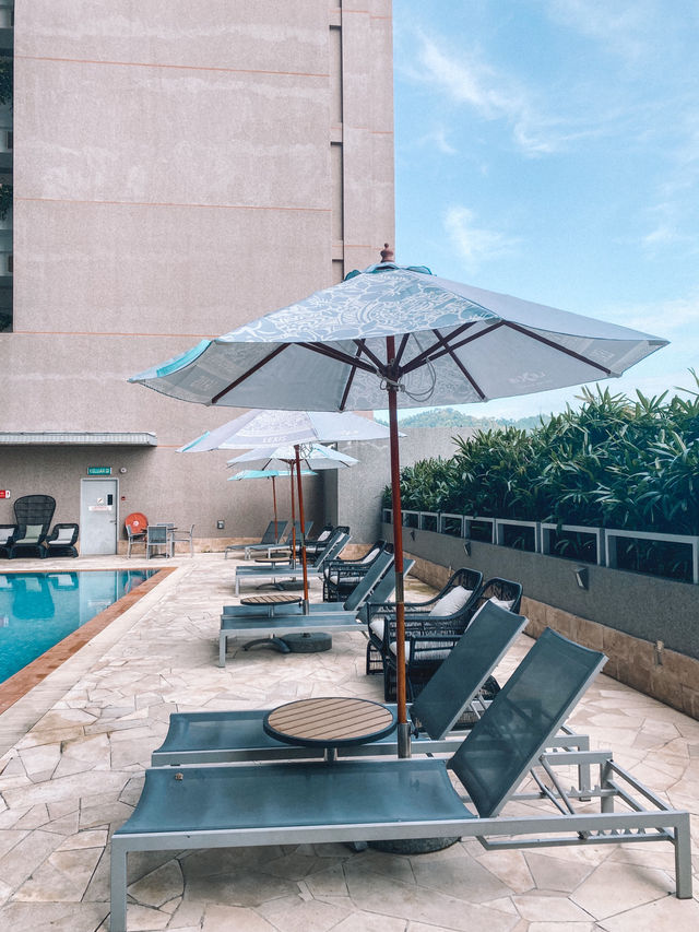 Chilling by the pool @ Lexis Suites Penang