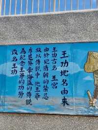 踩著浪花看蚵田的王功