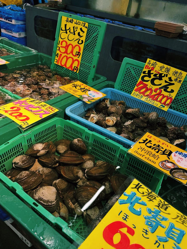 とれとれ市場で、新鮮な海の幸を🐟✨