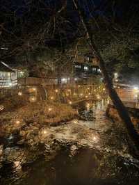 【熊本旅行】幻想的な灯りと川の流れを楽しむ湯あかり✨️