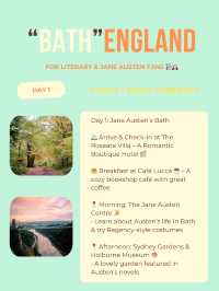 Bath for Literary & Jane Austen Fans 📚🕰️