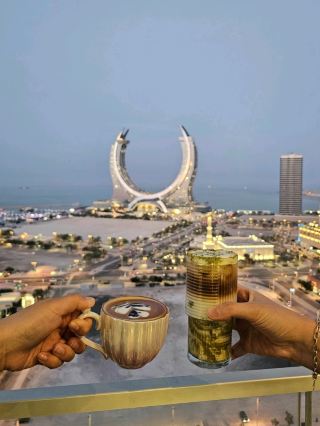 🇶🇦 카타르 도하 뷰 좋은 카페는 여기예요 💙