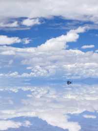 Paisaje magnífico, Salar de Uyuni. 夢の景色、ウユニ塩湖