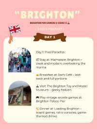 Brighton 3-days itinerary 💕